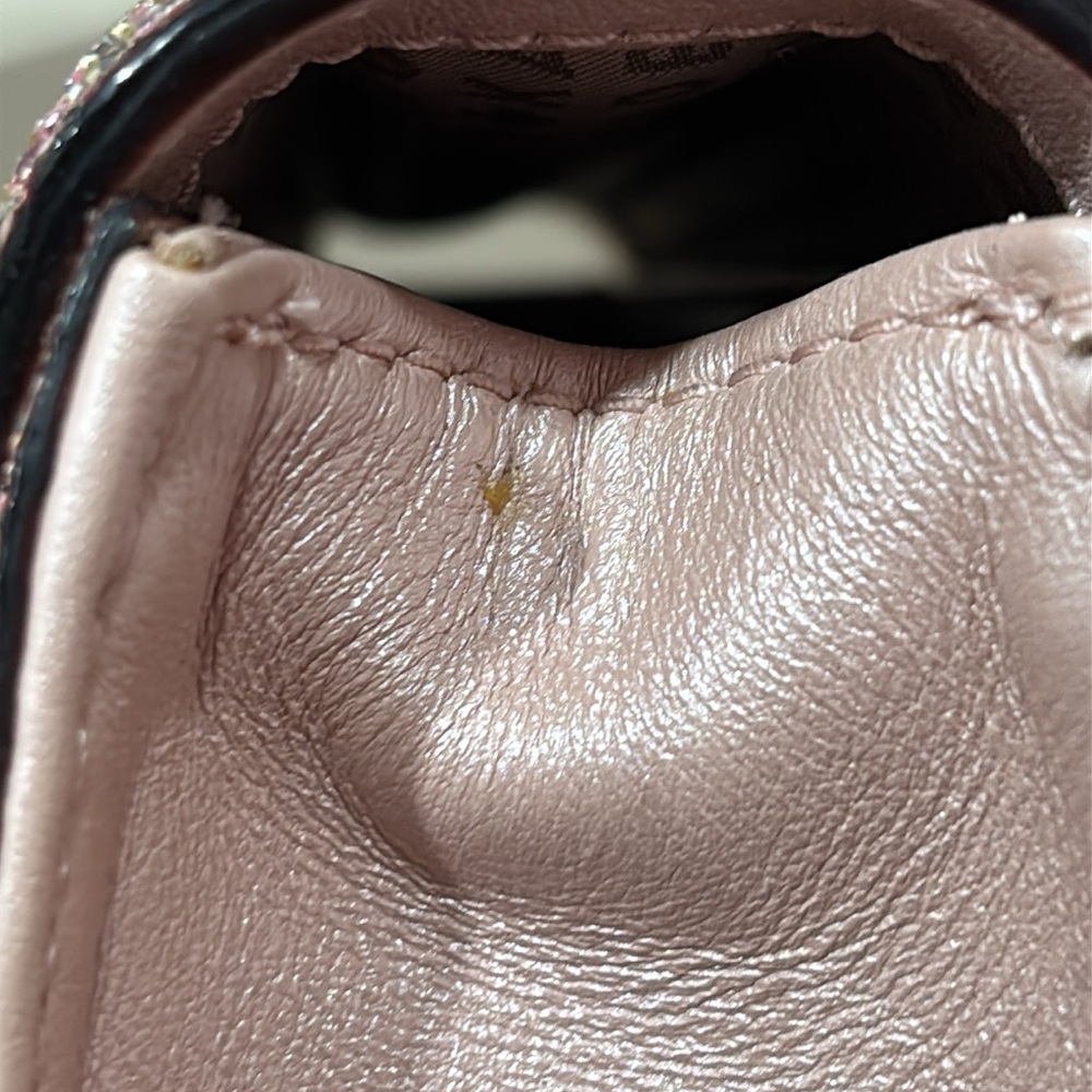 Kate Spade Eden Sunset Lane Rose Gold Glitter Sparkle Crossbody Purse Bag - Picture 10 of 16